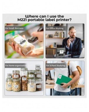 Phomemo Label and Upgrade Portable Label Maker M221 Barcode