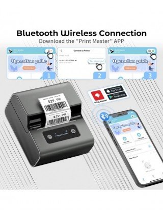 Phomemo Label and Upgrade Portable Label Maker M221 Barcode