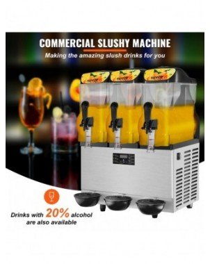 1/2/3 Tanks Commercial Ice-Cool Juice Smoothie Slush Maker