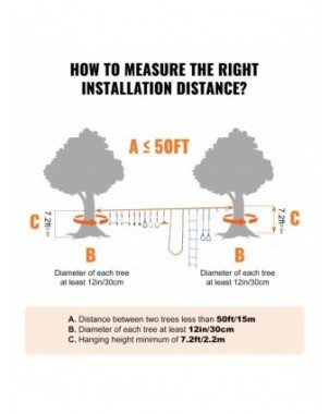 2x50/56/60/65FT Ninja Warrior Obstacle Course for Kids