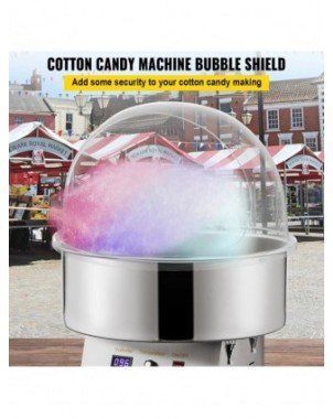 21" Commercial Cotton Candy Machine Cover Clear Floss Sugar