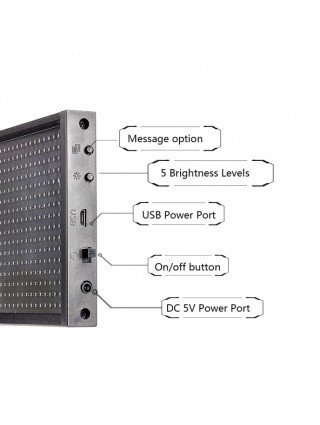 P5 LED Display Screen 50CM WiFi/USB LED Open Sign Custom