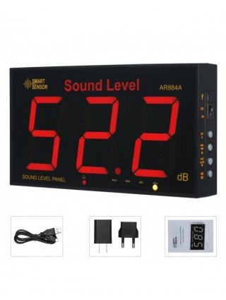 SMART SENSOR AR884A Sound Level Meter with Large LCD Screen