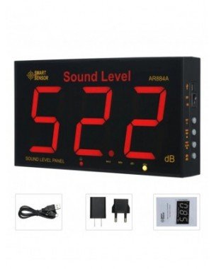 SMART SENSOR AR884A Sound Level Meter with Large LCD Screen