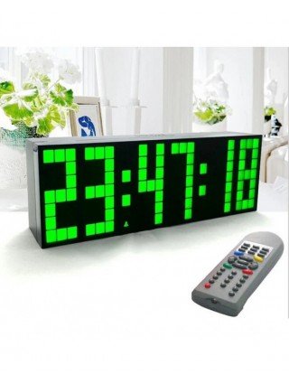 Large Big Jumbo LED Clock Display Table Desk Wall Alarm Remote