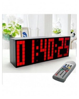 Large Big Jumbo LED Clock Display Table Desk Wall Alarm Remote