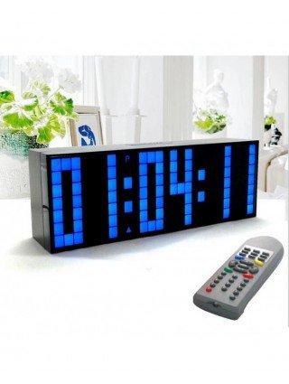Large Big Jumbo LED Clock Display Table Desk Wall Alarm Remote