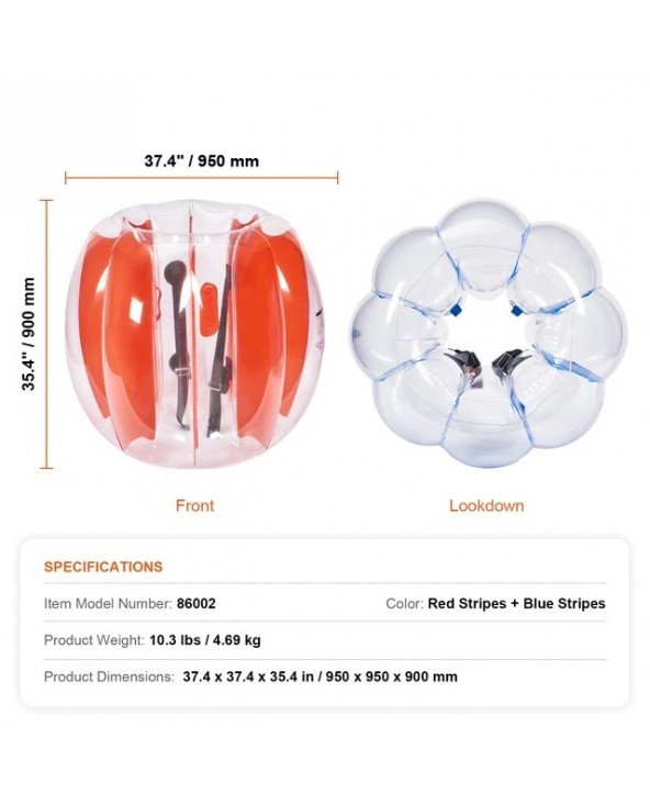 2 pakuotės 2/3FT pripučiami bamperio kamuoliai Kūno Sumo Zorb 2 pakuotės 2/3FT pripučiami bamperio kamuoliai Kūno Sumo Zorb
