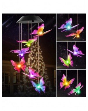 LED Solar Variable Light, Waterproof Color Gradient Butterfly