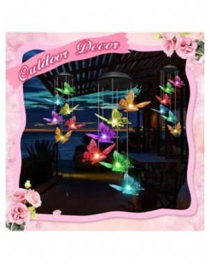 LED Solar Variable Light, Waterproof Color Gradient Butterfly