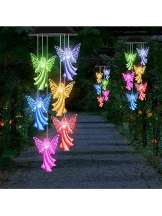 LED Solar Variable Light, Waterproof Color Gradient Butterfly