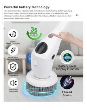 Multifunctional Electric Cleaning Brush 8-in-1 Household