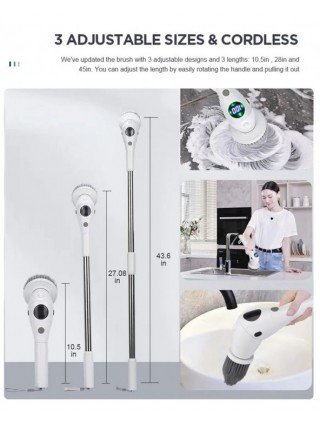Multifunctional Electric Cleaning Brush 8-in-1 Household