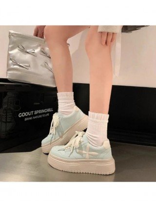 Women's Vulcanized Shoe Lace Up Designer Platform Sports Shoes