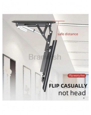 50-75" Ceiling TV LIFT Electric Remote Control Rotating DT500