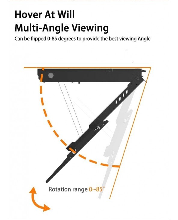 Flip down tv mount on ceiling motorized Flip down tv mount on ceiling motorized