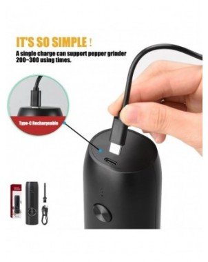 Automatic Pepper Grinder Salt And Pepper Grinder USB