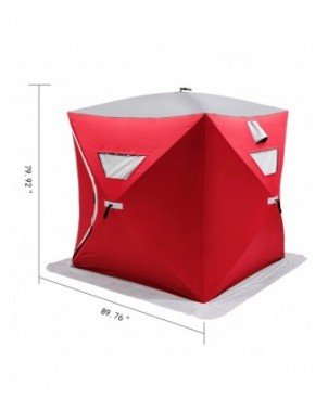 Ice Fishing Shelter Portable Pop-Up Waterproof and Windproof