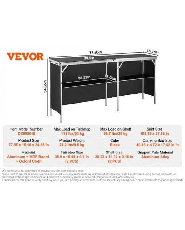 Folding Portable Bar Table Tradeshow Podium Table for Party Folding Portable Bar Table Tradeshow Podium Table for Party