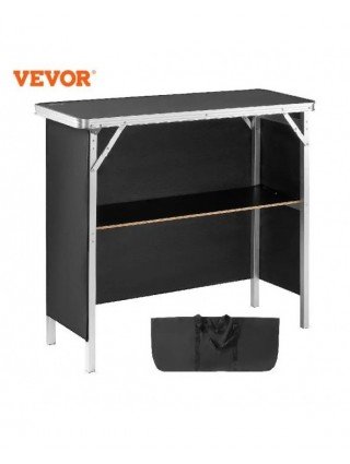 Folding Portable Bar Table Tradeshow Podium Table for Party