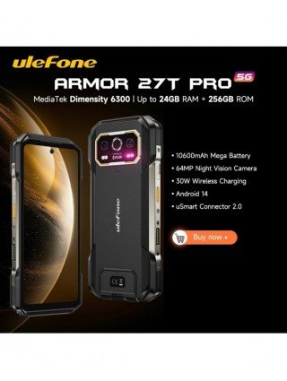 Ulefone Armor 27T Pro 5G Rugged Phone 10600mAh Smartphone