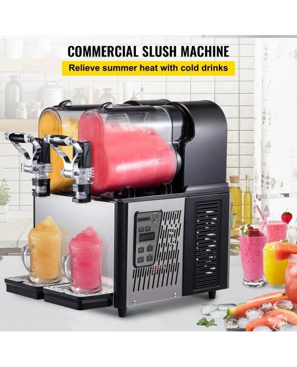Komercinė "Slushy" mašina 3LX2 rezervuaro "Slush Drink Maker" Komercinė "Slushy" mašina 3LX2 rezervuaro "Slush Drink Maker"