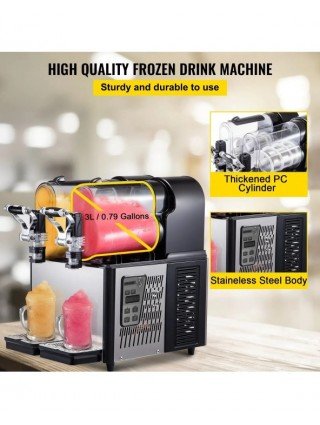 Komercinė "Slushy" mašina 3LX2 rezervuaro "Slush Drink Maker"