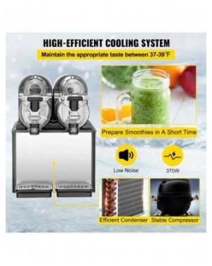 Komercinė "Slushy" mašina 3LX2 rezervuaro "Slush Drink Maker"