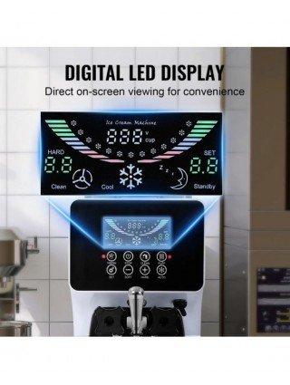 Komercinis ledų aparatas 1000W vieno skonio aptarnavimo ledų