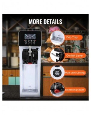 Commercial Ice Cream Machine 1000W Single Flavor Countertop