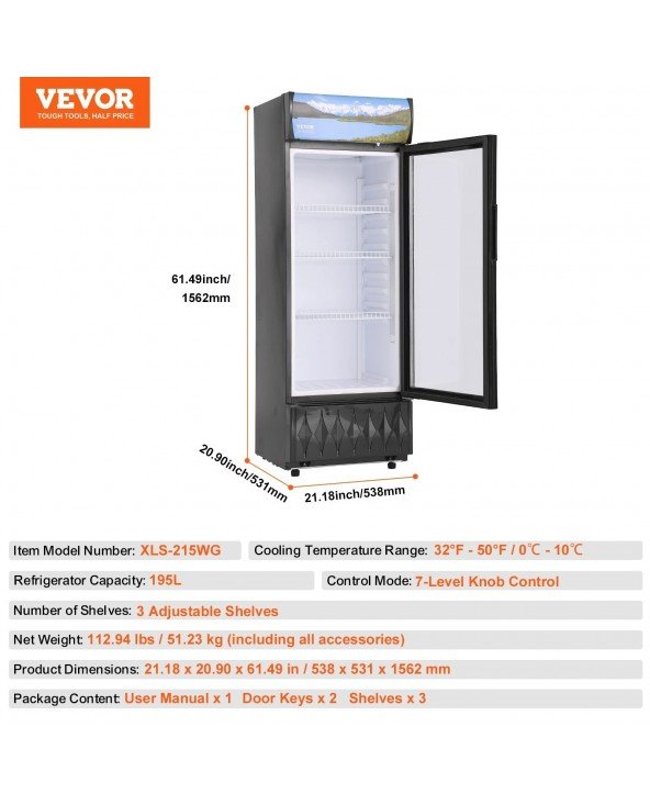 Commercial Refrigerator,195L 275L 345L 420L Beverage Commercial Refrigerator,195L 275L 345L 420L Beverage