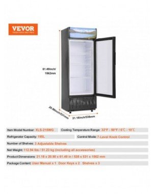 Commercial Refrigerator,195L 275L 345L 420L Beverage
