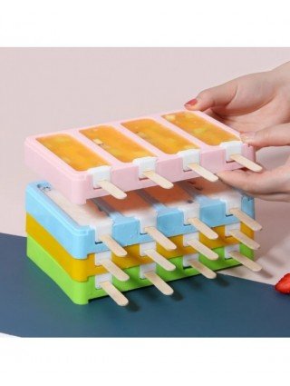 Ice Cream Silicone Mold Sorbet DIY Homemade Popsicle Making Ice