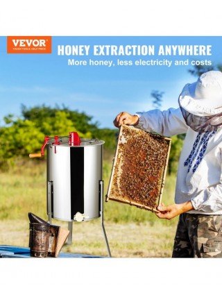Manual Honey Extractor,4/8 Frames Honey Spinner