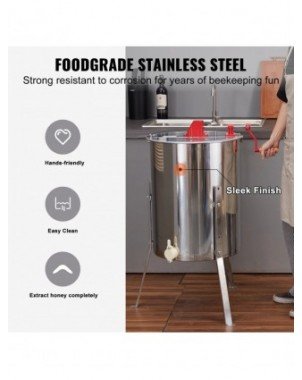 Manual Honey Extractor,4/8 Frames Honey Spinner