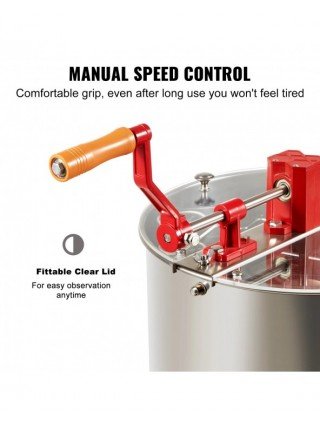 Manual Honey Extractor,4/8 Frames Honey Spinner