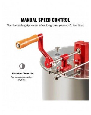 Manual Honey Extractor,4/8 Frames Honey Spinner