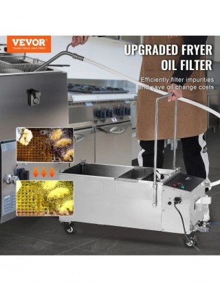 Mobile Fryer Filter Oil Filtration System with 10 L/min Oil