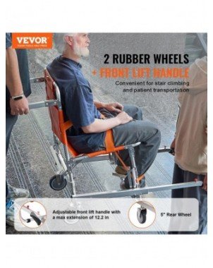 350lbs EMS Stair Climbing Chair Foldable Stair Lift Wheelchair