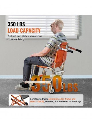 350lbs EMS Stair Climbing Chair Foldable Stair Lift Wheelchair