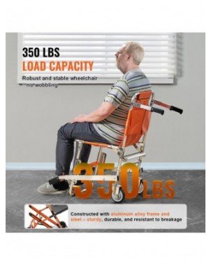 350lbs EMS Stair Climbing Chair Foldable Stair Lift Wheelchair
