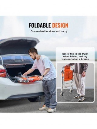 350lbs EMS Stair Climbing Chair Foldable Stair Lift Wheelchair