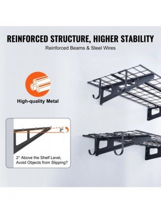 2 Layers Hand Power Tool Organizer Rack Garage Storage Shelving