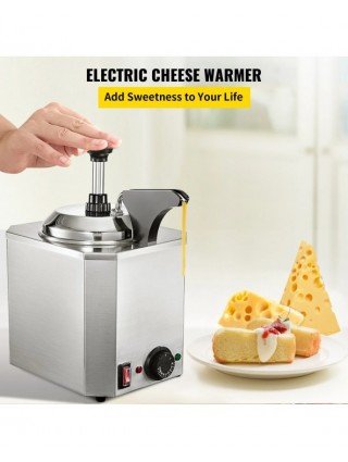 Cheese Dispenser with Pump,2.6 Qt Capacity Cheese Warmer