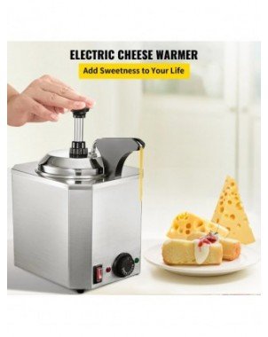 Cheese Dispenser with Pump,2.6 Qt Capacity Cheese Warmer