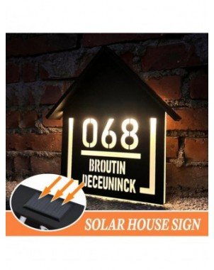 Customized Exterior Number House Solar House Number Outdoor