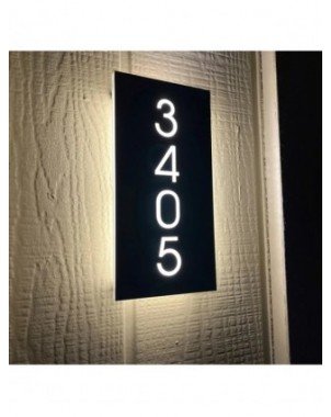 Personalized Custom Acrylic Plate 3D LED Floating House Number