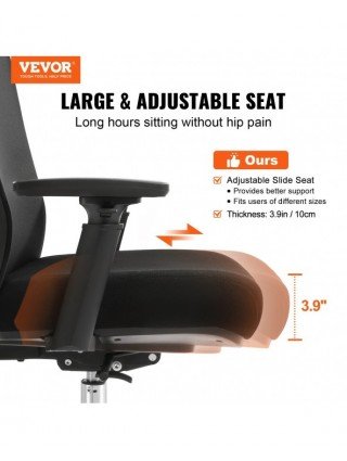 Ergonomic Office Chair with Slide Seat/ Mesh Seat/ Adjustable