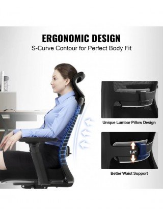 Ergonomic Office Chair with Slide Seat/ Mesh Seat/ Adjustable