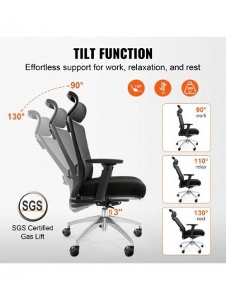 Ergonomic Office Chair with Slide Seat/ Mesh Seat/ Adjustable